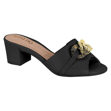 Beira Rio 8246-1108 Slip-on Mule Sandal in Black